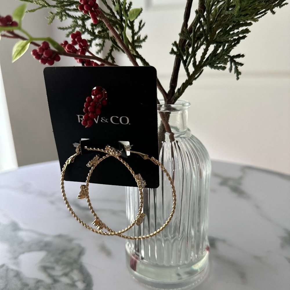 big gold earrings